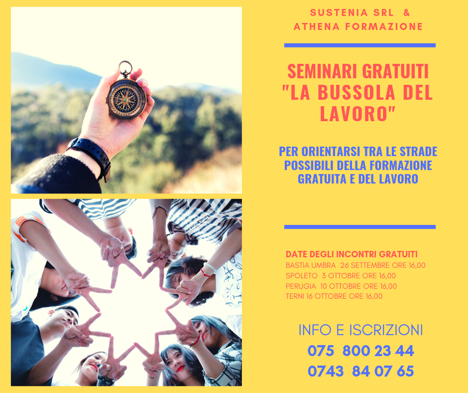 SEMINARIO GRATUITO “LA BUSSOLA DEL LAVORO” – 10 ottobre Ponte San Giovanni Perugia