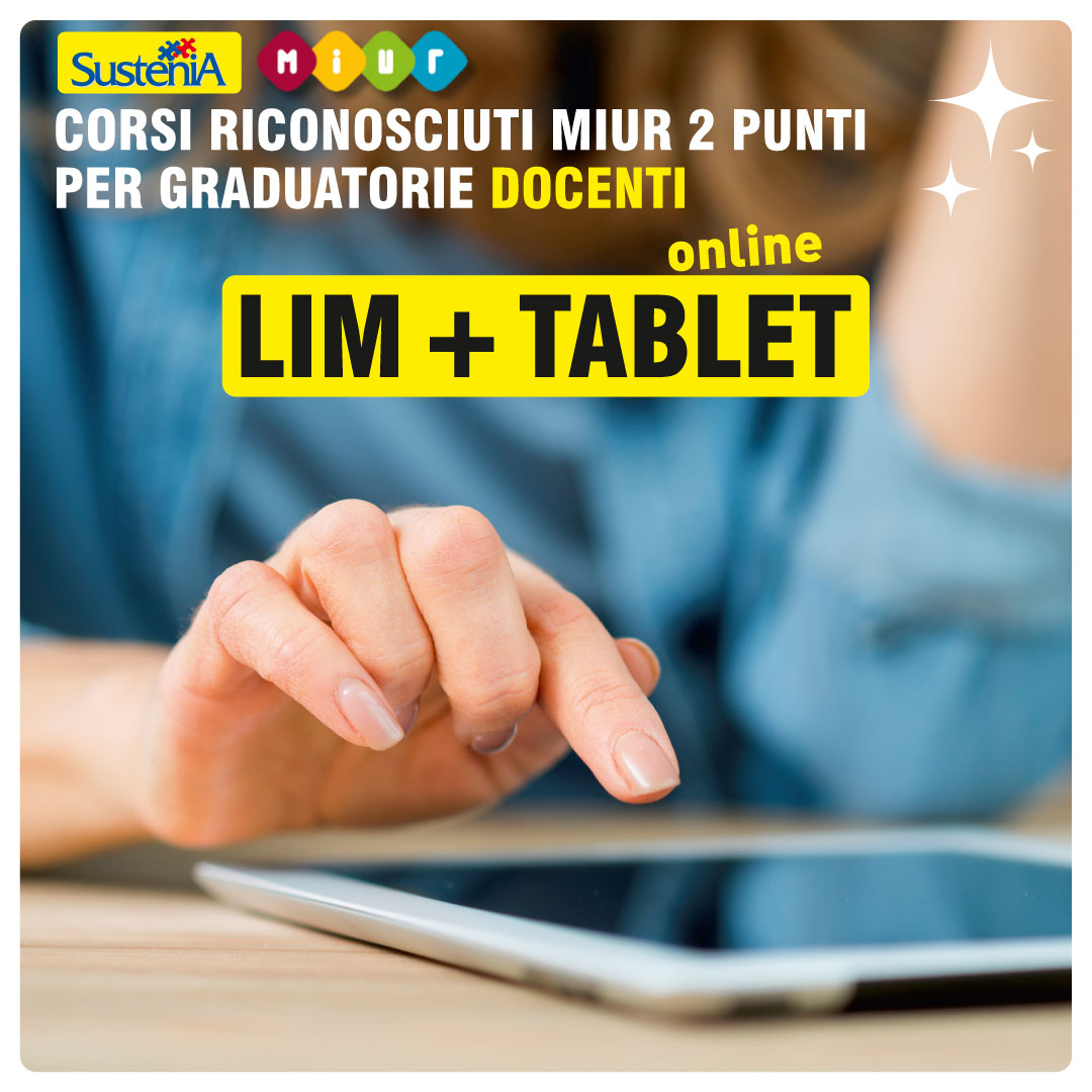 CORSI LIM E TABLET PER INSEGNANTI E DOCENTI