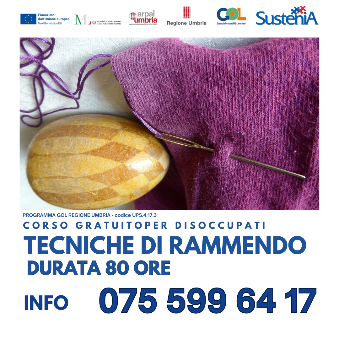 🧵 Rammendo per la maglieria: un mestiere prezioso da riscoprire grazie al Programma GOL ARPAL UMBRIA